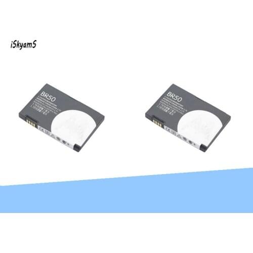 ISkyamS 2x 710mAh BR50 BR 50 Battery for Motorola RAZR V3 V3c V3E V3m V3T V3Z V3i V3IM PEBL U6 Prolife 300 500 Batteries
