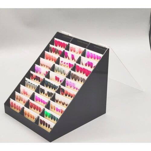 Acrylic Nail Tips Color Display Holder Rack Storage Box Nail Art Salon