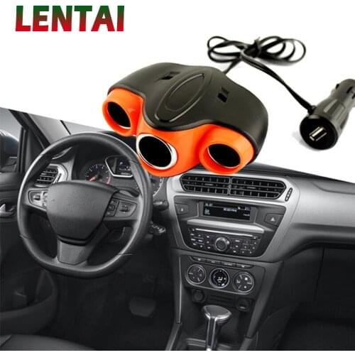 LENTAI 1PC Auto Car cigarette lighter USB Plug For Citroen C4 C5 Kia Cerato Sorento Ceed Opel Astra H J G Insignia Vectra C