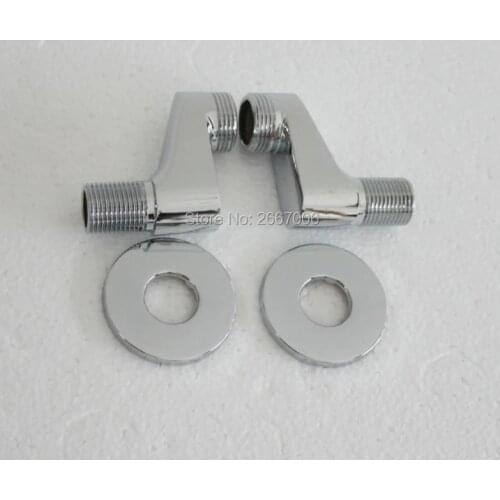 Free Shipping A Pair Shower Faucet Angle Valve Adjustable Diameter Faucet Accessories Brass Bend Corner Instal Fittings ZR2028