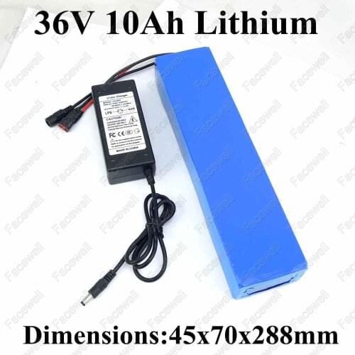 Brand 36v 10ah lithium 10ah battery pack 15A BMS for 36v 350w motor electric bike motor 36v 250w 500w battery wheelchair Charger