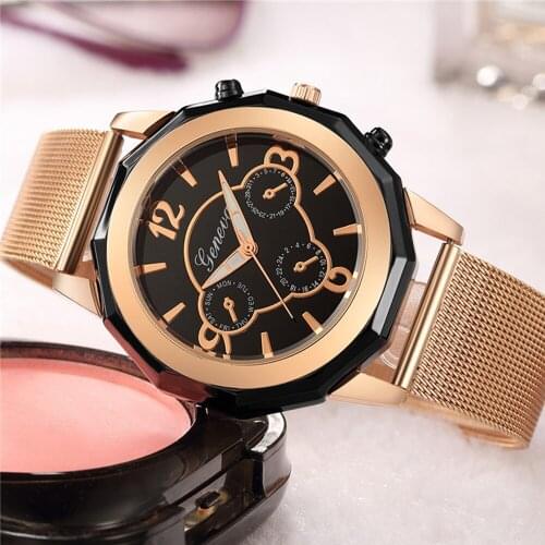 Womens Watches Fashion Woman Wrist Hot Luxury Ladies Watch Mesh Stainless Steel Reloj Mujer Clock Relogio Feminino montre homme