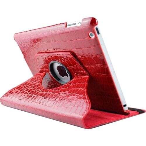Tablet Case For iPad 2/3/4,360 Rotation Crocodile Leather Protective Sleeve Rotary Cover case for Apple ipad 2 3 4 model