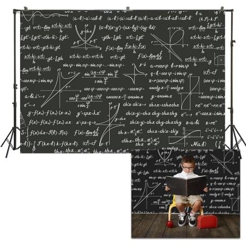 HUAYI Photo Background Newborns Baby Child Photography Backdrops Chalkboard mathematics Graduation Photoshoot Backdrop US235