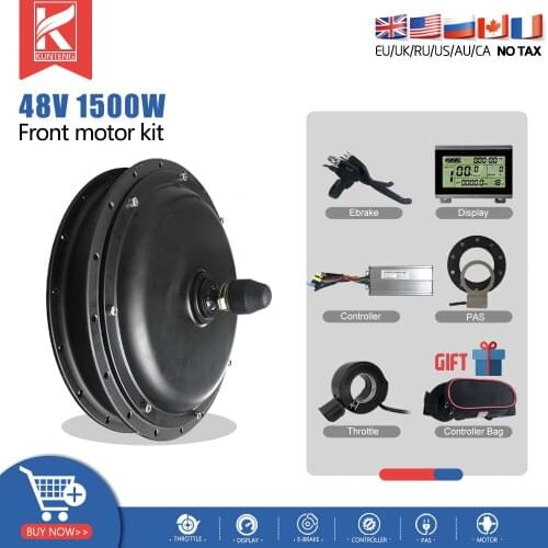 Electric Bicycle Conversion Kit Front Brushless Gear Hub Motor Wheel 48V 1500W 20-29Inch 700C Wheels For Ebike Conversion Kit
