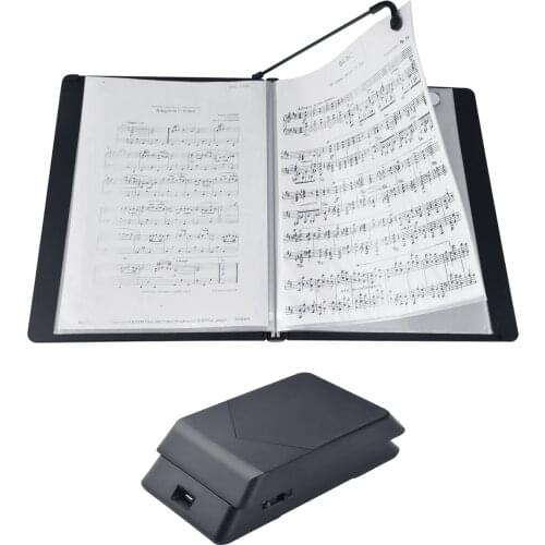 Meideal MAF-20 Automatic Music Book Page Turning Machine Wireless Page Turner with A4 Size Music Paper Holder Built-in Battery