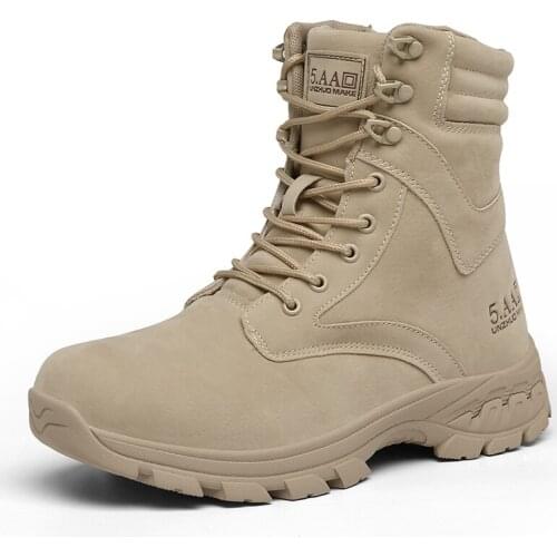 Genuine Leather Men Boots Winter with Fur Nice Warm Snow Boots Men Winter Work Casual Shoes Military Rubber Ankle Boots Big Size