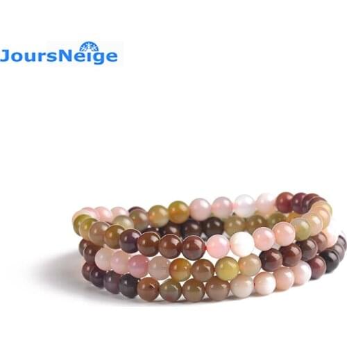 Wholesale Colorful Yanyuan Rainbow Natural Crystal Bracelets 108 Beads Hand String Lucky for Women Crystal Bracelet Jewelry