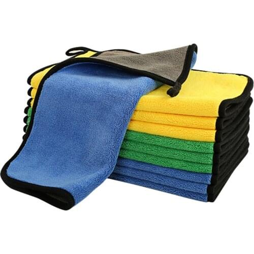 20 PackThick Auto Care Detailing Polishing Microfiber Fiber Home Washing Super Absorbent Car Towel Cleaning 30X30CM Polyester