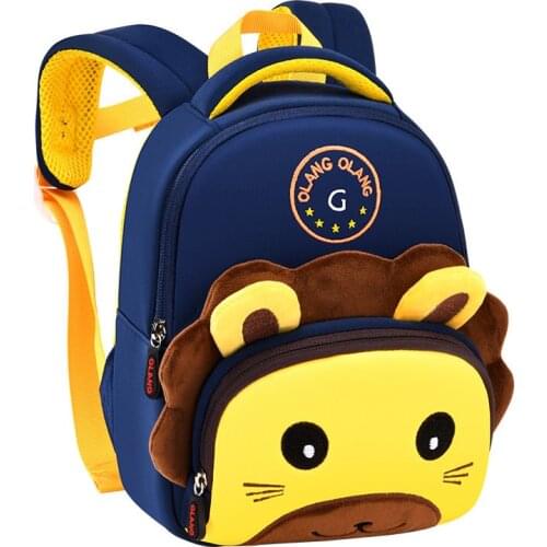 3D Design Anti-lost School Bags Kids Backpack Nylon School Backpack Cartoon Children Bags Kawaii Bags Boys Girls Backpack