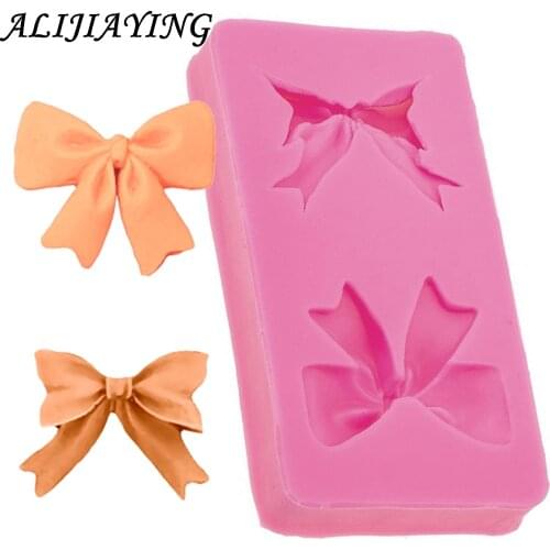 1Pcs Knot silicone mold Bow chocolate tool Cake Sugarcraft Cake Decorating Tools,Fondant Molds Cake Border Mould D0580