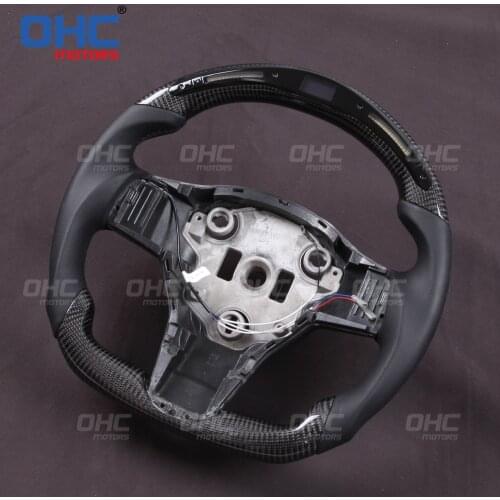 Carbon Fiber LED Steering Wheel compatible for Tesla Model 3