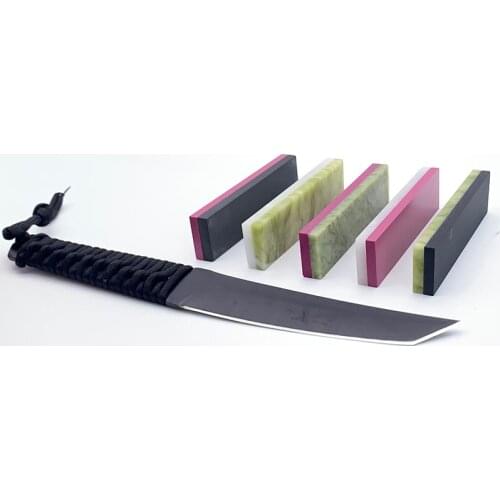 Fine polishing leather knife sharpener sharpening stones grind grinding tools fixed system and 1500 -3000-8000-10000 grit coarse