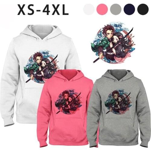 SUNOWE Demon Slayer: Kimetsu No Yaiba Japanese Anime Printed Hoodies Casual Sweatshirts Streetwear