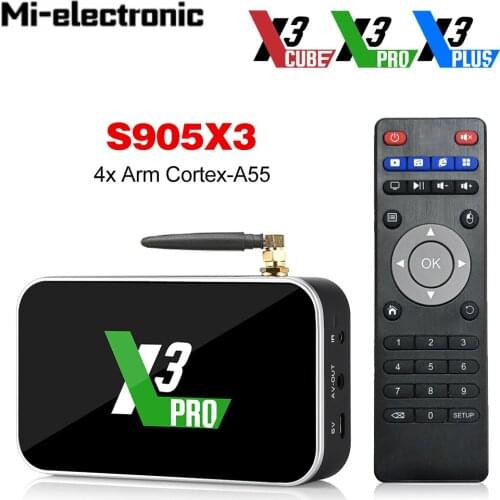 Newest Ugoos X3 PRO TV Box Android 9.0 4GB RAM 32GB DDR4 Amlogic S905X3 2.4G/5G WiFi 1000M 4K X3Cube 2GB 16GB set top box X3plus