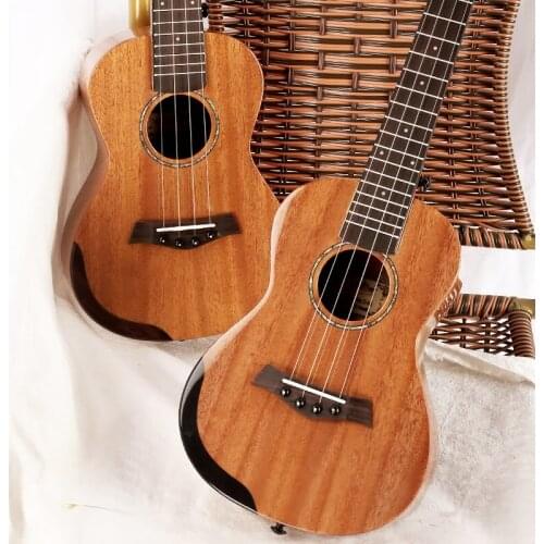 Natural Color Ukulele Wood Guitar Fret Soprano Walnut Instrument 4 String Ukulele Unisex Chitarra Acustica Entertainment EH50U