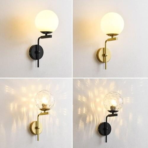 Vintage crystal wall lamp nordic decoration home crystal luminaria iron led dining room living room aisle wall lamp