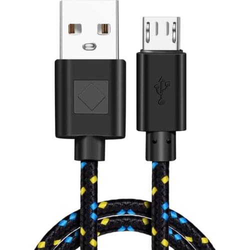 1/2M Charging Cable Date Cable Micro-USB Braided Nylon Cloth Data/Charge Cable For Samsung HTC LG Motorola XiaoMi Blackberry