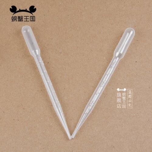 20pcs 3ml Plastic Transfer Pipettes Dropper Models Hobby Painting Tools Accessory