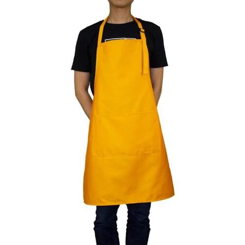 2019 Korean Aprons for Woman Waitressing Apron Pockets Adjustable Neck with 2 Pockets 10 Color Shave apron funny