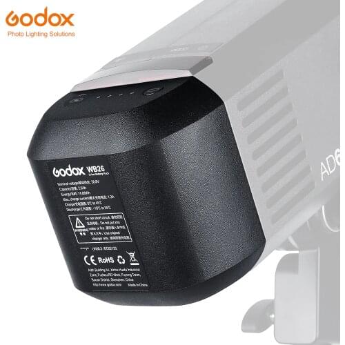 Godox WB26 AD600Pro Accessories Pack 28.8V 2.6Ah Lithium Battery for Godox AD600Pro with Outdoor Shooting