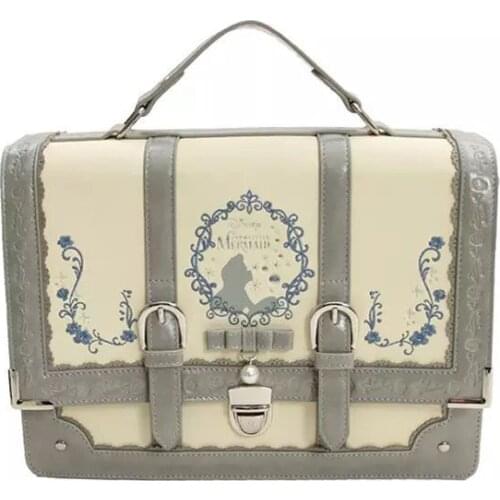 Alice In Wonderland Cosplay Lolita PU Leather Girls Female Embroidered Student Schoolbag Crossbody Messenger Shoulder Bags Gifts