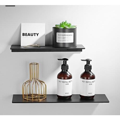 Space Aluminium Bathroom Shelf Black Brushed Gold Sliver Kitchen Bath Soap Shampoo Conditioner Holder Storage Rack Organization