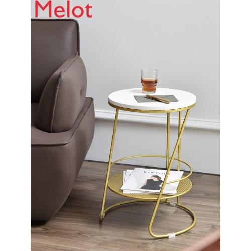 Side table Light luxury corner table living room furniture simple balcony side tables Nordic coffee desk Small bedside shelf