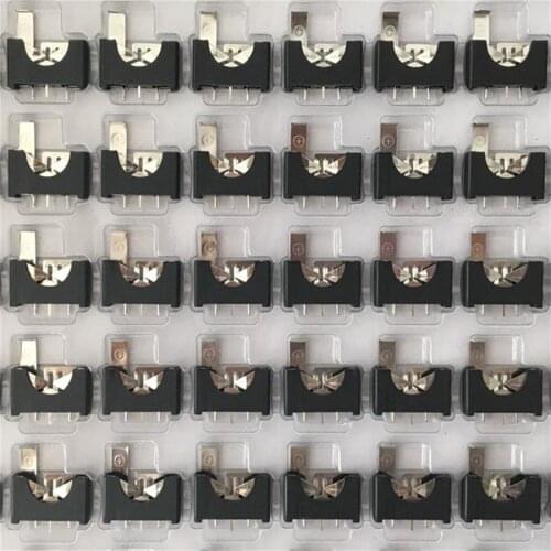 Battery holder CR2032 coin button battery box 3V lithium battery shell BS-5-2 stand type 3pins through hole ,500pcs/lot