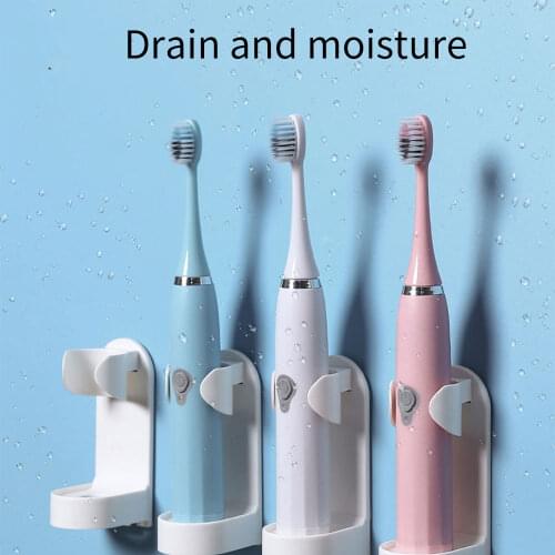 Electric Toothbrush Holder Wall-Suction Wall Mounting Base Bracket Free Perforation Creative Storage Hanger Base Bracket