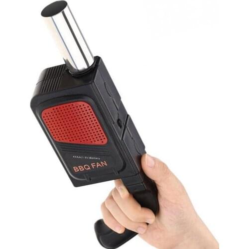 Electric Blower Barbecue Tool Outdoor Camping Picnic Handheld Barbecue Fan Charcoal Grilling Barbecue Fireplace Light