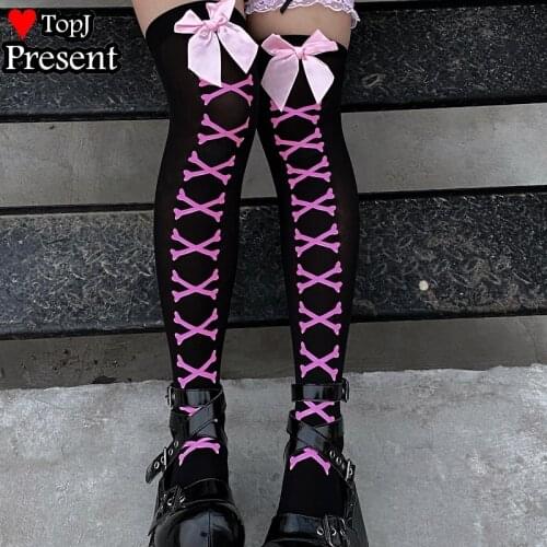 Gothic Lolita Spice Girl women Sexy Halloween Cosplay Costume Stockings