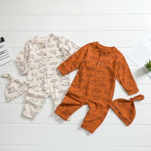 Baby Dinosaur Rompers For Baby Boys Jumpsuit Autumn Winter Newborn Baby Girls Clothes Costumes Kids Overalls For Infant Clothing