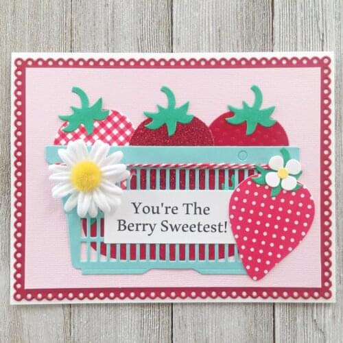 Cutting Dies Nesting Strawberry Scrapbook Cardmaking DIY Paper Craft Metal Stencil