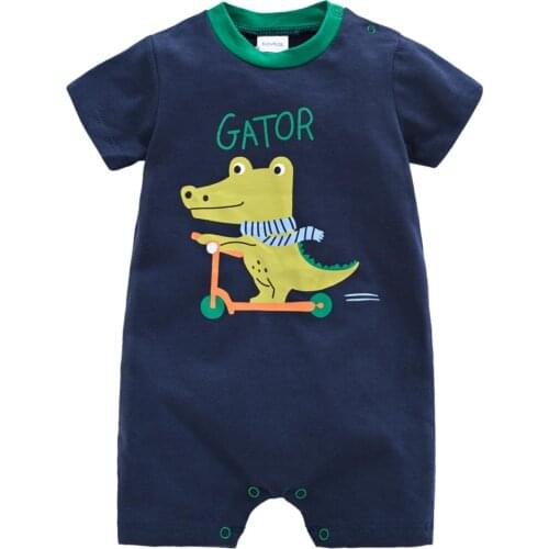 Cute Gator Onesies ropa bebe de infant baby romper Baby Girl Clothes 100% Cotton Unicorn Overalls bebe fille Newborn Baby Onesie