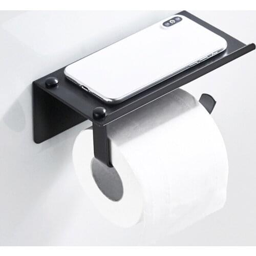 Bathroom multifunctional mobile phone 304 stainless steel material, toilet paper rack, towel rack