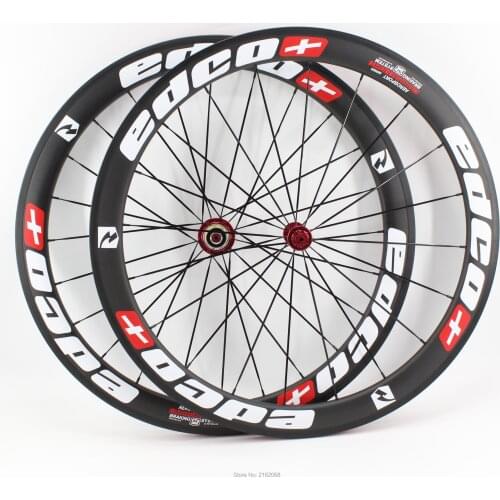 New white+red 700C 50mm clincher rims Road bike matte 3K/UD/12K full carbon fibre bicycle wheelsets 20.5/23/25mm width Free ship