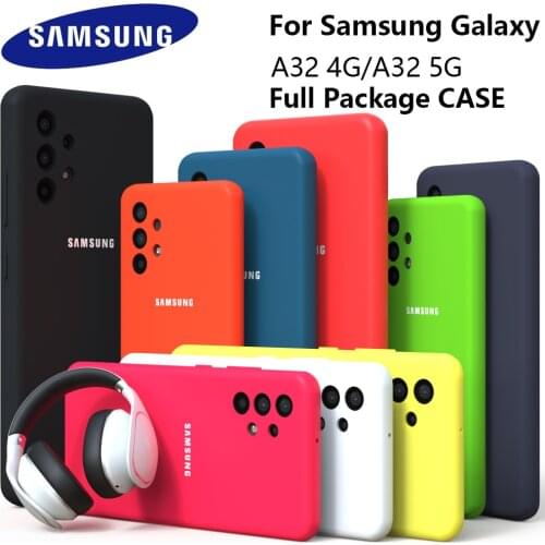 For Samsung Galaxy A32 5G cover Solid color Soft Liquid Silicone Shockproof Soft Case For Galaxy A32 4G A32 5G Protection Case