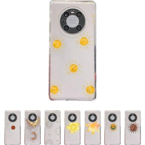 Star moon sun tarot Phone Case Transparent For Huawei enjoy 20 10 9 8 7 S SE E C Z pro plus lite Soft TPU Clear Mobile bags