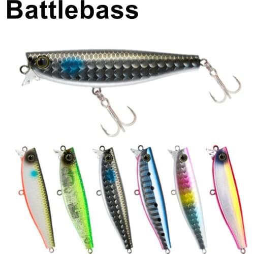 BATTLEBASS fishing lures 2021 sinking minnow 60mm 10g Strong Hooks Artificial Hard ima P-ce 60s Jerkbait Wobblers trout fishing