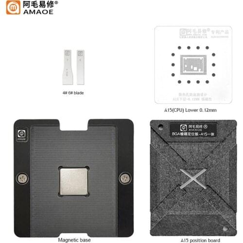 Sunshine & G-Lon Co-Develop Middle Board BGA Reballing Stencil Plant Tin Platform+Solder Paste For iPhone X XS MAX Maintenance