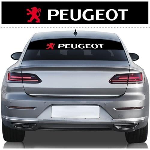 Car Window Sticker Reflective Front Rear Windshield Protection Decal For Peugeots 107 108 206 207 308 307 508 2008 3008 Style