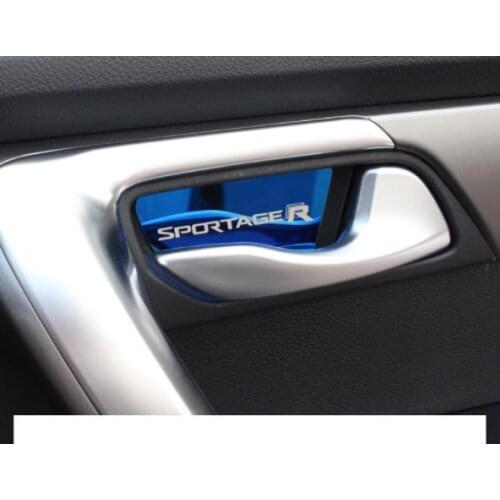 For Kia Sportage R 2018-2019 stainless steel car door Inner door bowl decorative patch anti-scratch protection car accessories