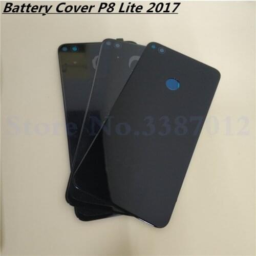 For Huawei P8 lite 2017 PRA-LX1 PRA-LX3 PRA-LA1 Battery Cover Door Housing Case Rear Glass Replacement Repair Parts