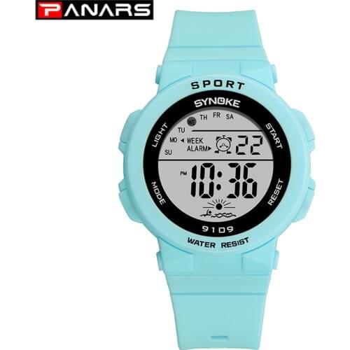 PANARS Women Digital Watch Multi Function Waterproof Sport LED Luminous Alarm Stopwatch Child Wristwatch Student Girl Boy Clock