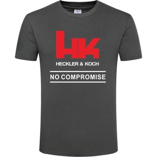 2021 Heckler Koch HK Logo Mens TShirt Men Women Outdoor Shooting T Shirt H&K MP5 G3 G36 USP Pistol Punisher XM25 Cotton T-Shirt