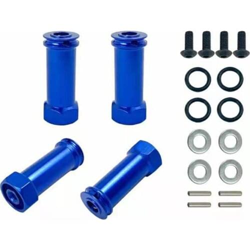 4pcs Aluminum RC Car 12mm SLASH SLA010 Hex Wheel Hub Drive Adaptor 30mm Extension Combiner Coupler for 1/10 RC Crawler Axial