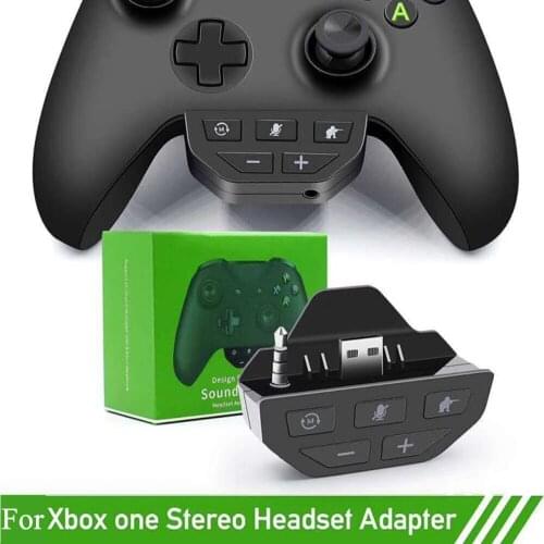 Stereo Headset Adapter Mic Headphone Converter for Microsoft Xbox One Controller Universal 3.5 mm Audio Gamepad Accessories