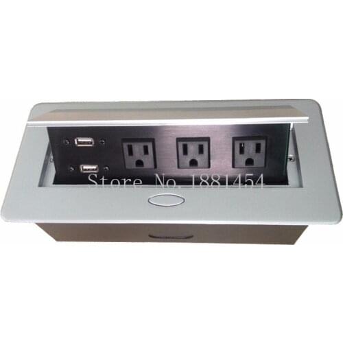 AV system Tomada USB Standard Top HD Fashion Sale 2018 Usb Orvibo Acrolink Cable Tabletop Desktop Socket Adapter 3*uaa power