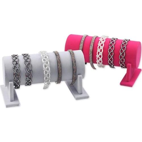 Velvet Detachable Headband Hair Hoop Hair Clasp Display Stand Rack 30cm Headband Organizer Storage Bar For Shop Jewelry Display